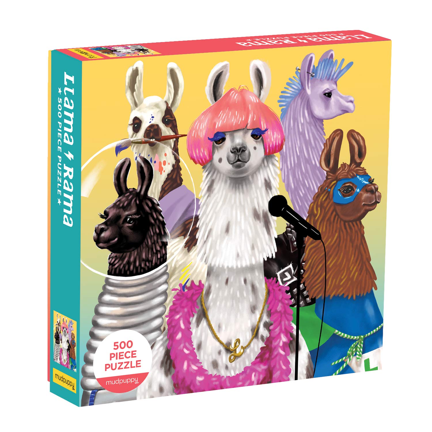 Amazon.com: Mudpuppy Llama Rama 500 Piece Family Jigsaw Puzzle
