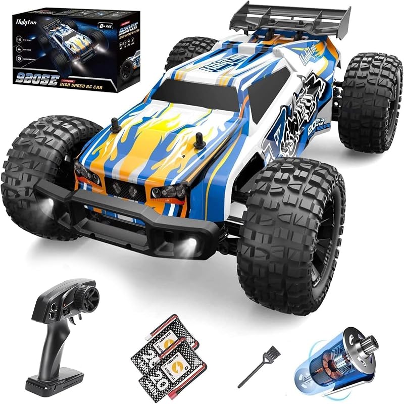 DEERC 9205E RC Autó 1:10 Távirányítós Terepjáró 48 km/h Sebességű 4WD Monster Truck Buggy 2 Akkumulátorral, 100m Hatótávolsággal