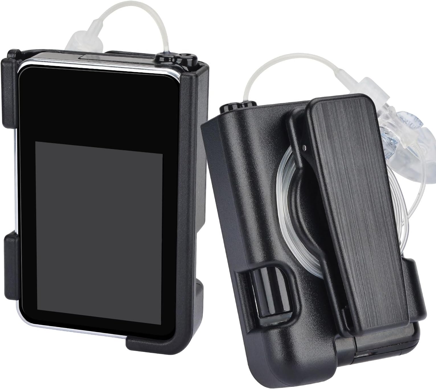 Tslim x2 Pump Case with Clip, Tandem Tslim Pump Case with 360° Rotatable Clip, Tandem Tslim x2 Pump Accessories, Friendly to Screen Protector, Compatible with t:Slim, t:Slim G4 (Black)