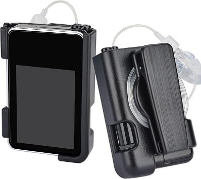 Tslim x2 Pump Case with Clip, Tandem Tslim Pump Case with 360 Rotatable Clip, Tandem Tslim x2 Pump Accessories, Friendly to Screen Protector, Compatible with tSlim, tSlim G4 Black