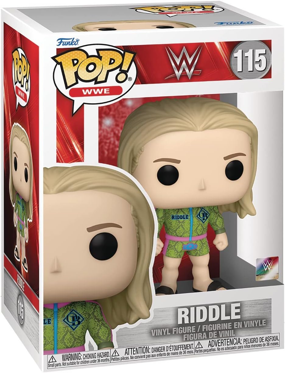 POP WWE: Matt Riddle Funko Vinyl Figure (Bundled with Compatible Box Protector Case), Multicolor, 3.75 inches