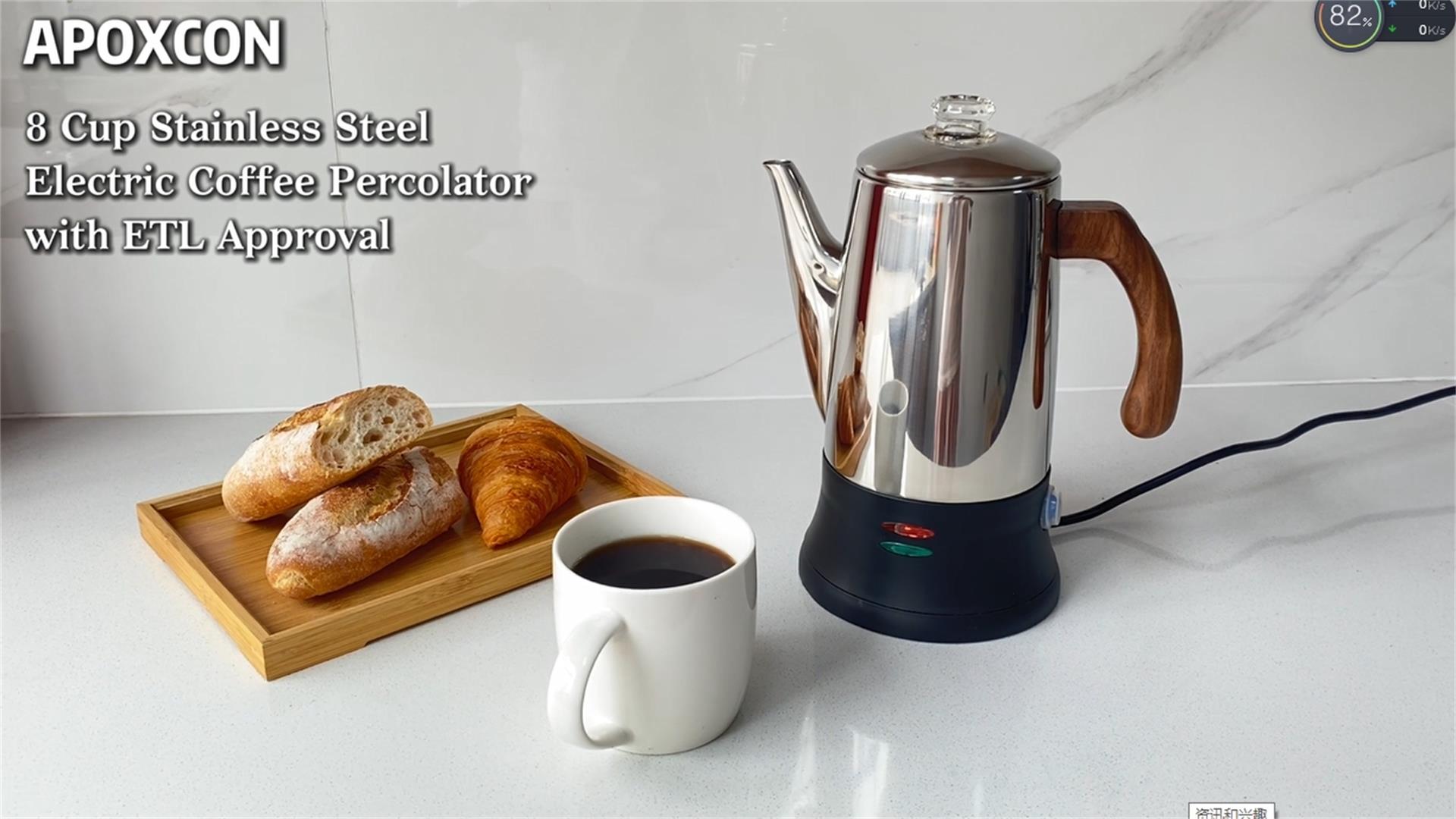 Amazon.com: APOXCON Electric Coffee Percolator Stainless Steel