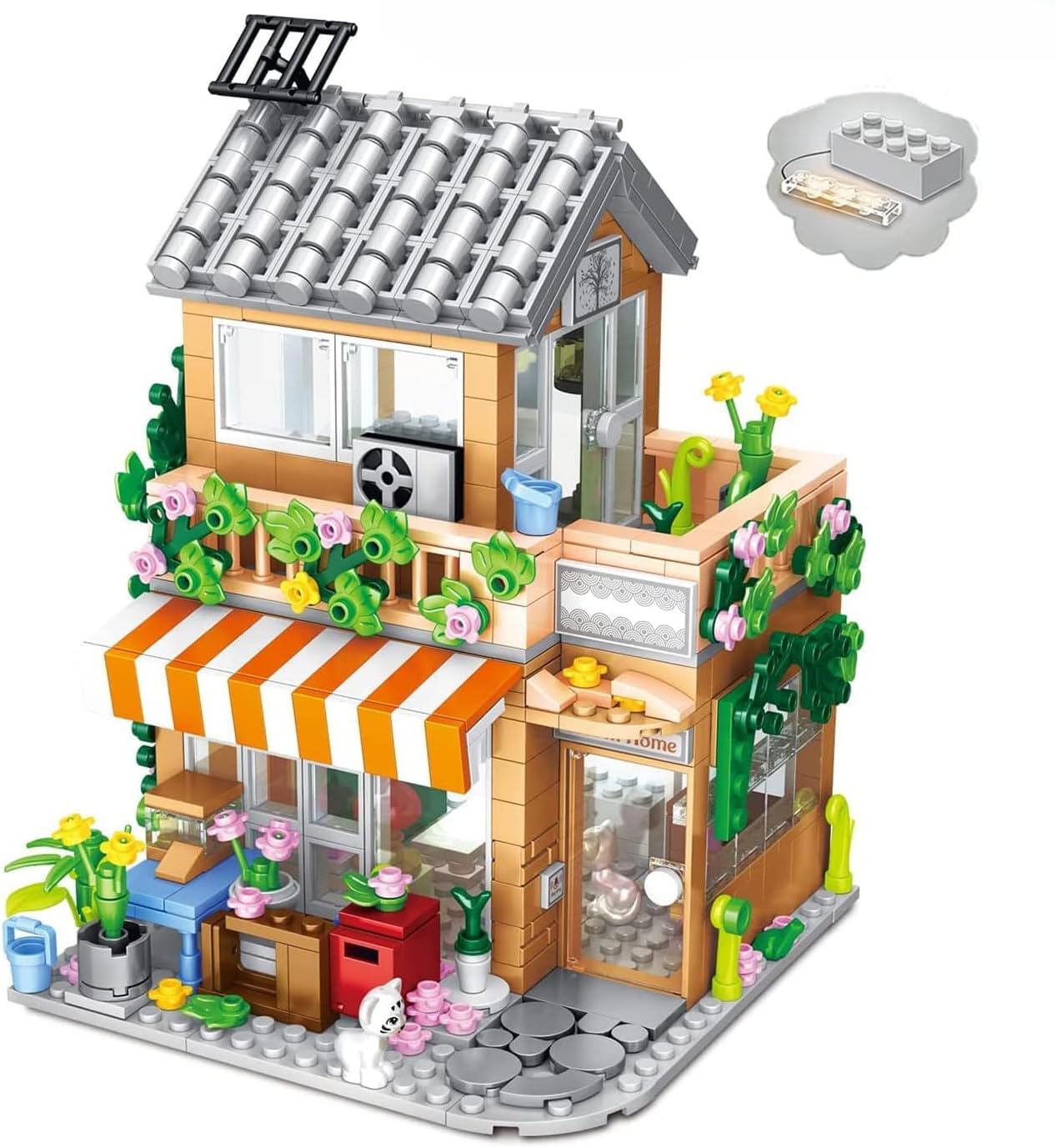 - SKY LINE OCEAN Vintage Beach Building Blocks Set Led Light House Kit Gift On Birthday, Children'S Day, Or Special Occasion For Boys And Girls 6 Months Structural Warranty With 730+ Pcs