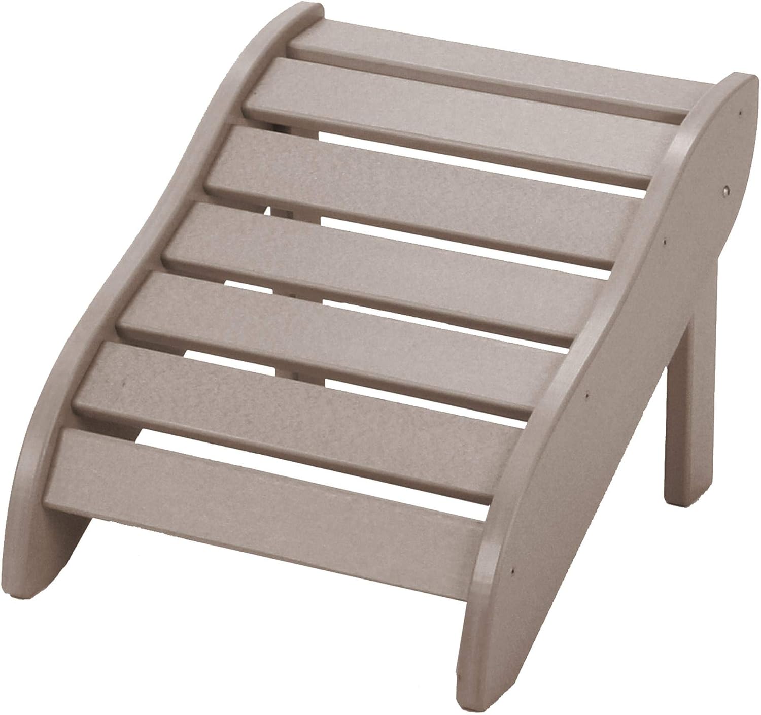 Original Pawley's Island White Essentials Adirondack Footrest, Handcrafted in The Carolinas, Eco-Friendly DURAWOOD, Stainless Steel Hardware & Fit N Finish Design