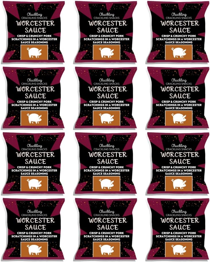 Worcester Sauce Pork Scratchings MultiPack (12 x 50g) beer gifts for