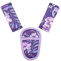 Vista 1 de Juego de almohadillas para correa de asiento de automóvil para bebé, 3 piezas suaves para correa de asiento de automóvil, fundas de hombro