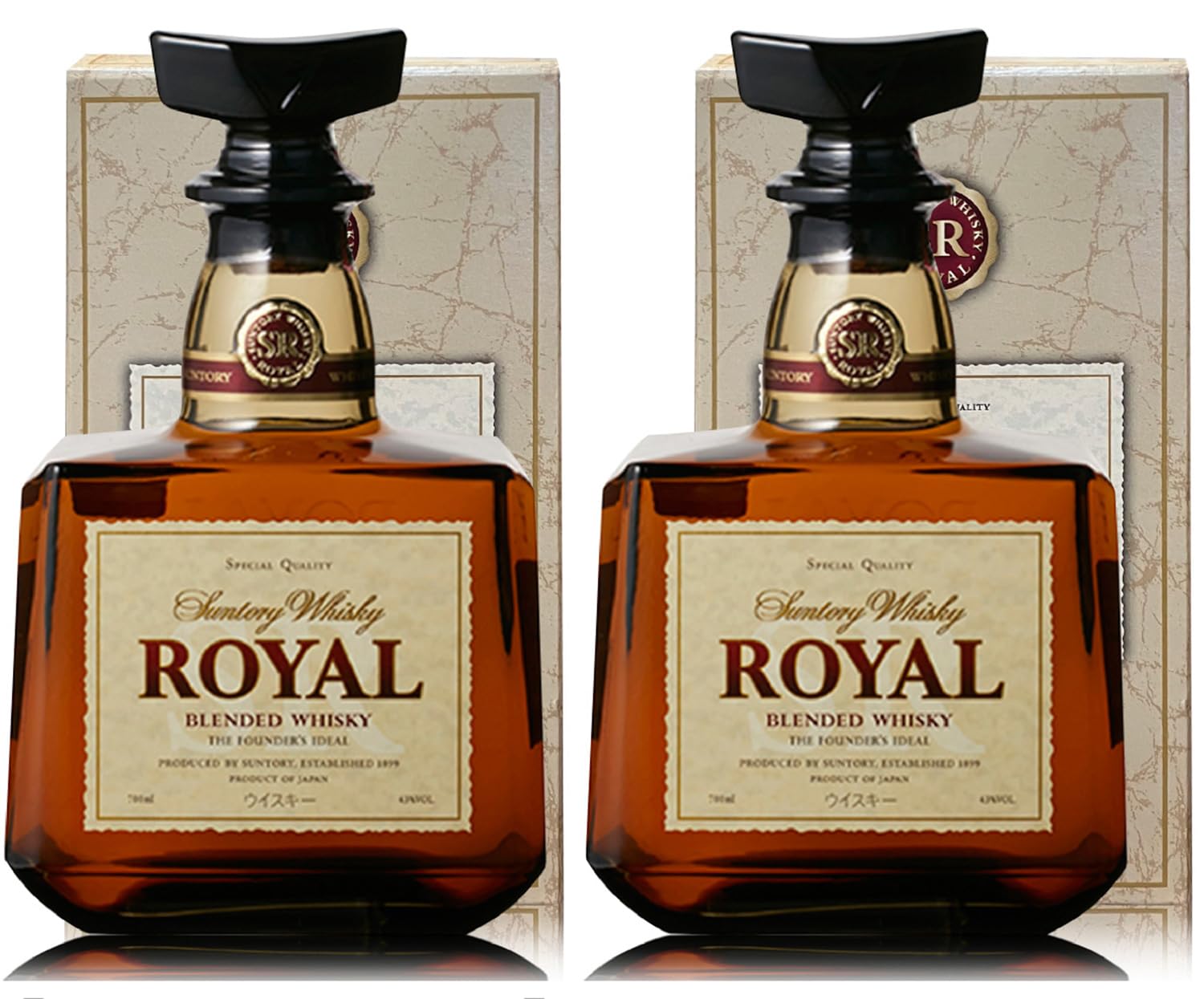 サントリーローヤル2本セット Amazon.co.jp: 2本セット サントリーウイスキー ローヤル 43度 700ml