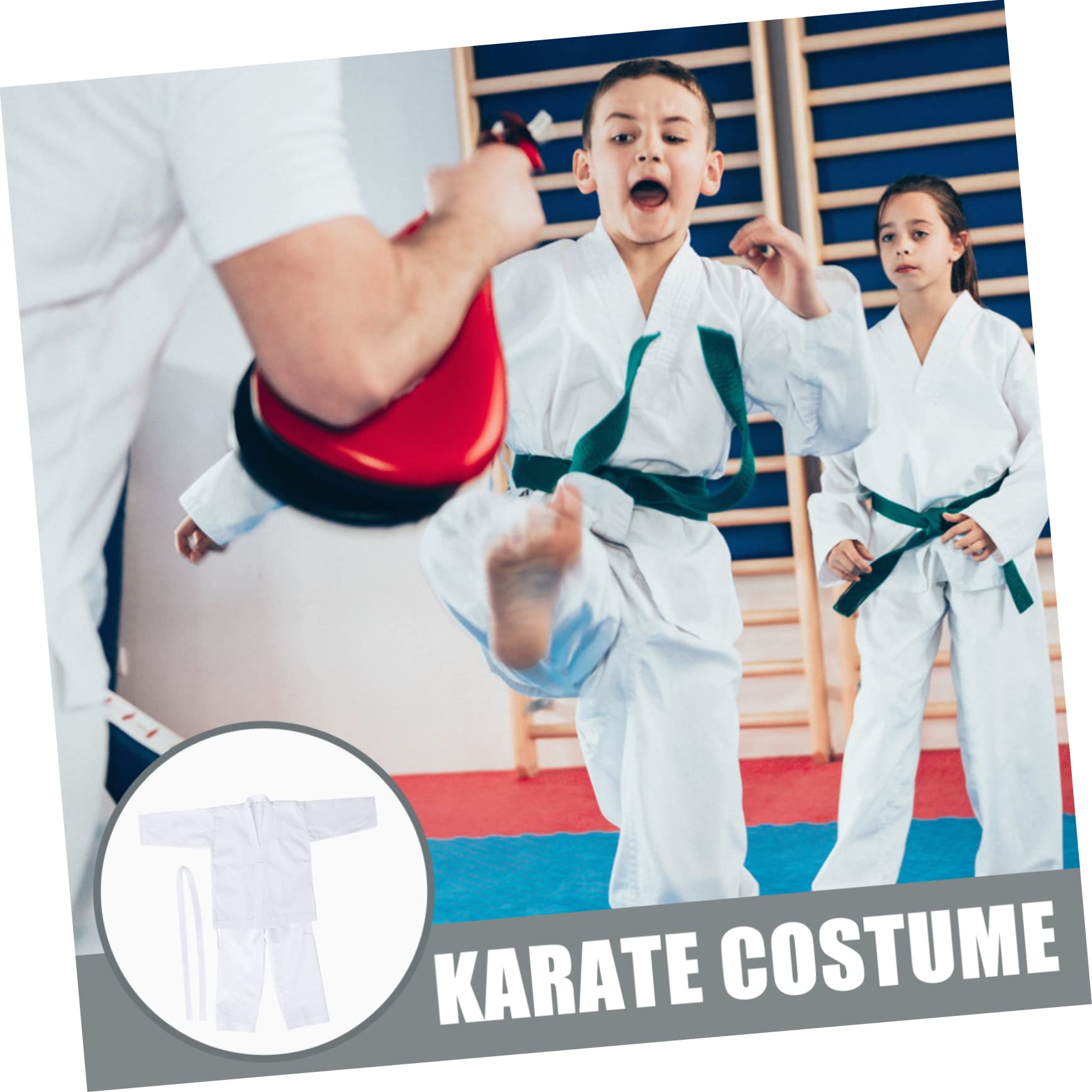 Uniforme de Karate para Adulto y Juvenil, Juego de Entrenamiento