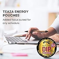 Vista 5 de TeaZA Bolsas energéticas, sin humo, tabaco alternativo sin nicotina, sin tabaco y saludable para masticar tabaco, alternativa al tabaco que tiene