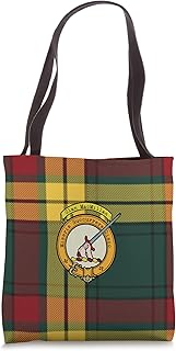 MacMillan Clan Scottish Crest and Tartan Tote Bag