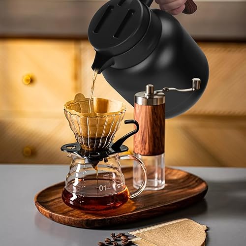 Miniatura 6 de Jarra térmica de café de 42 onzas,Jarra térmica térmica,Jarras de café de acero inoxidable para mantener bebidas calientesfrías, dispensador de té y