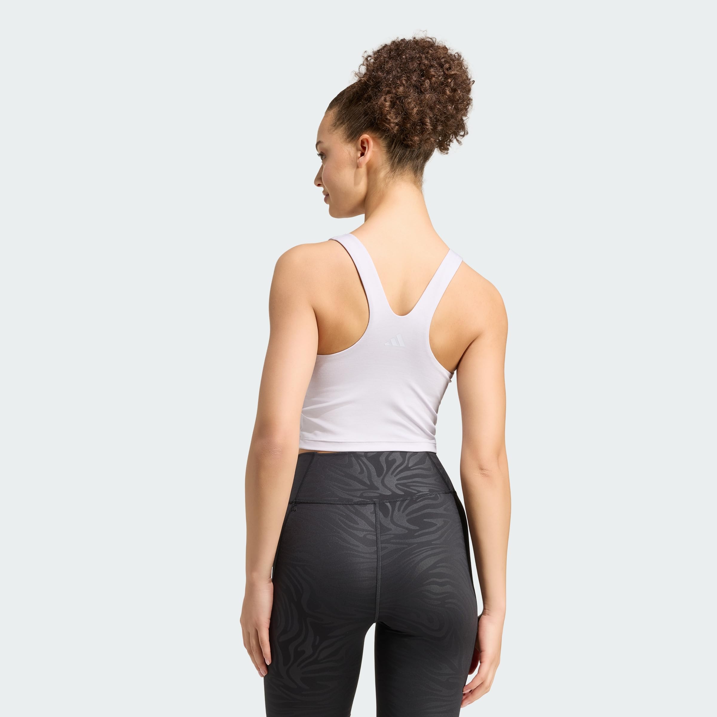 adidas Kobiety All Me Medium Support Tank Bra, FROZEN PURPLE MEL., L