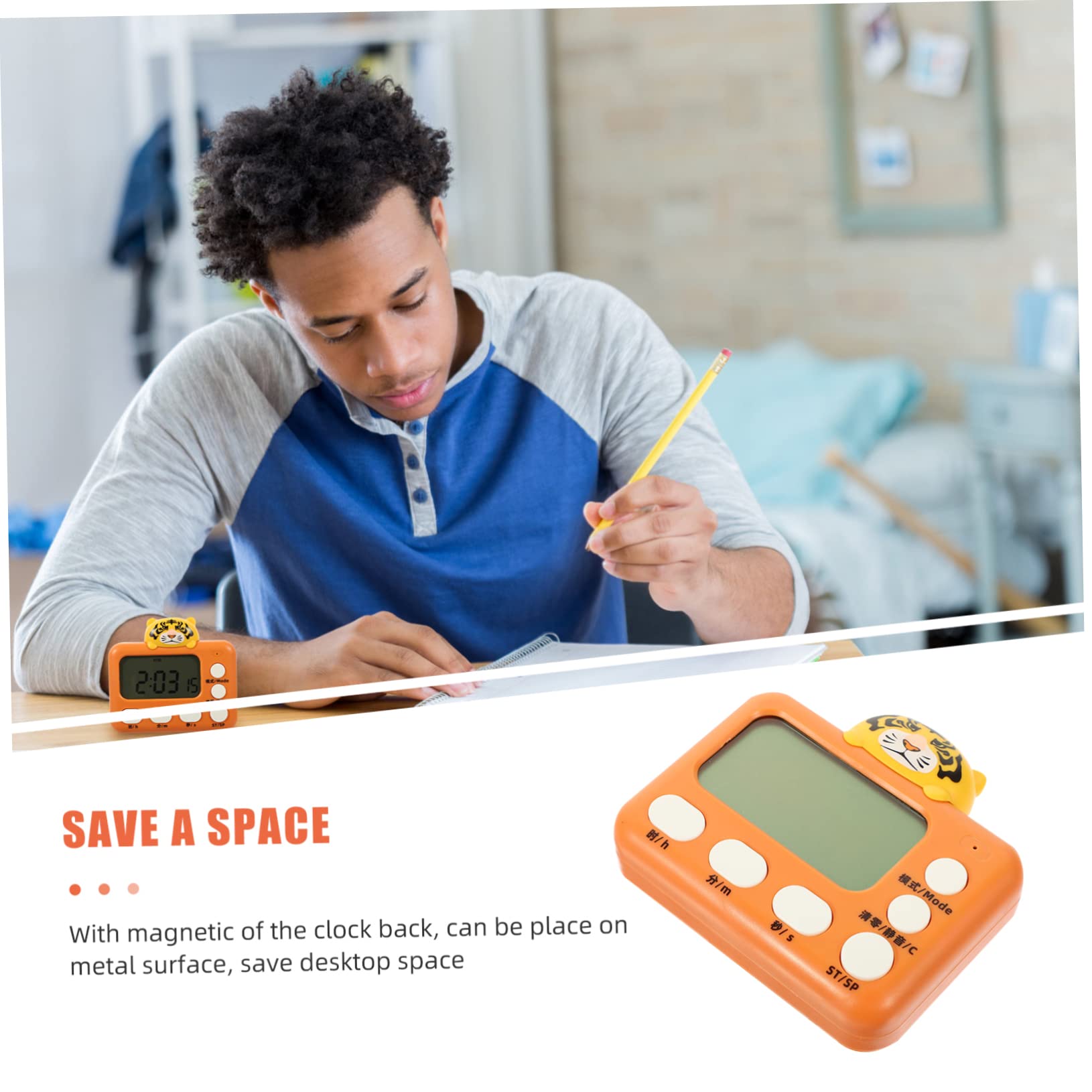 Ciieeo 4 Pièces Réveil Minuterie De Travail Minuterie Électronique Compte À Rebours Numérique s pour La Cuisson Mini Horloge Mini De Cuisine De