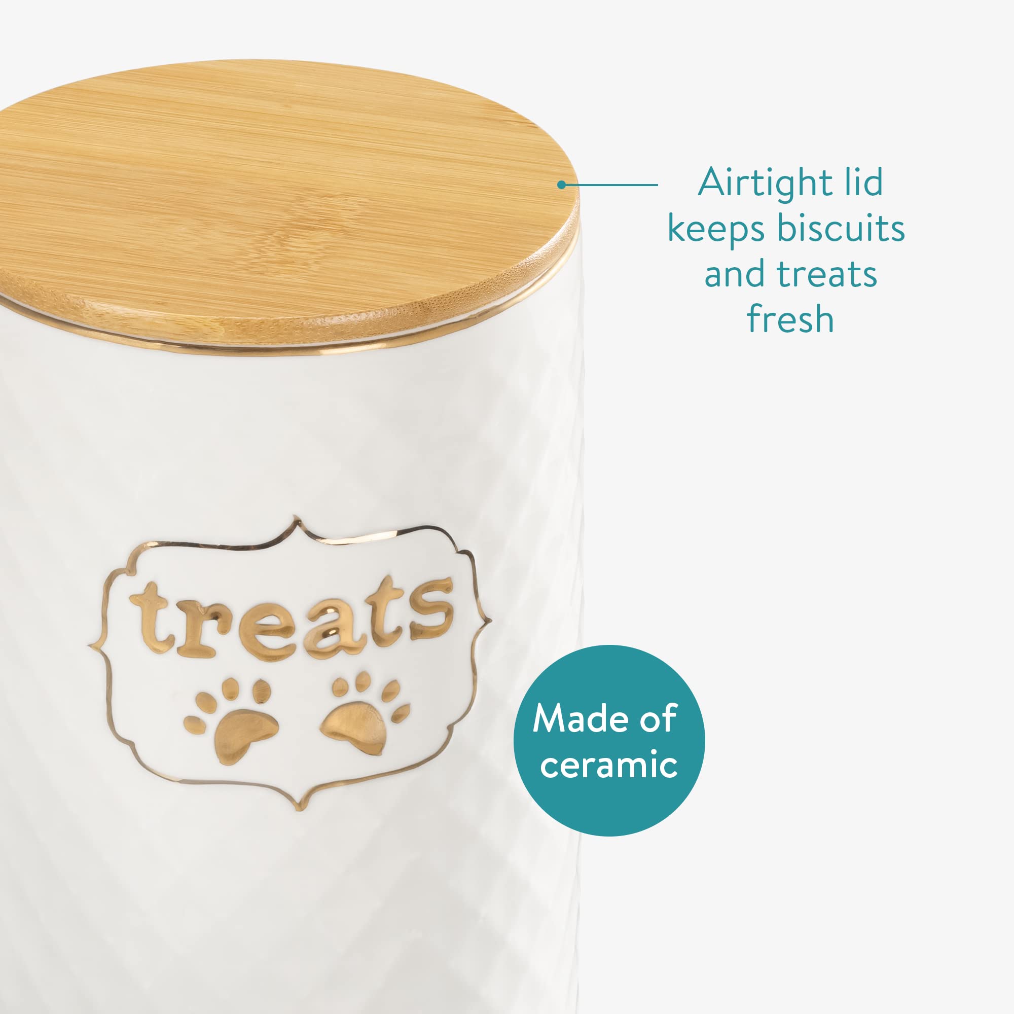 Belle Vous Porta Crocchette Per Cani E Gatti | 2 Sacchetti Impermeabili Da 2.5L | Per Viaggi E Passeggiate - Foto 4