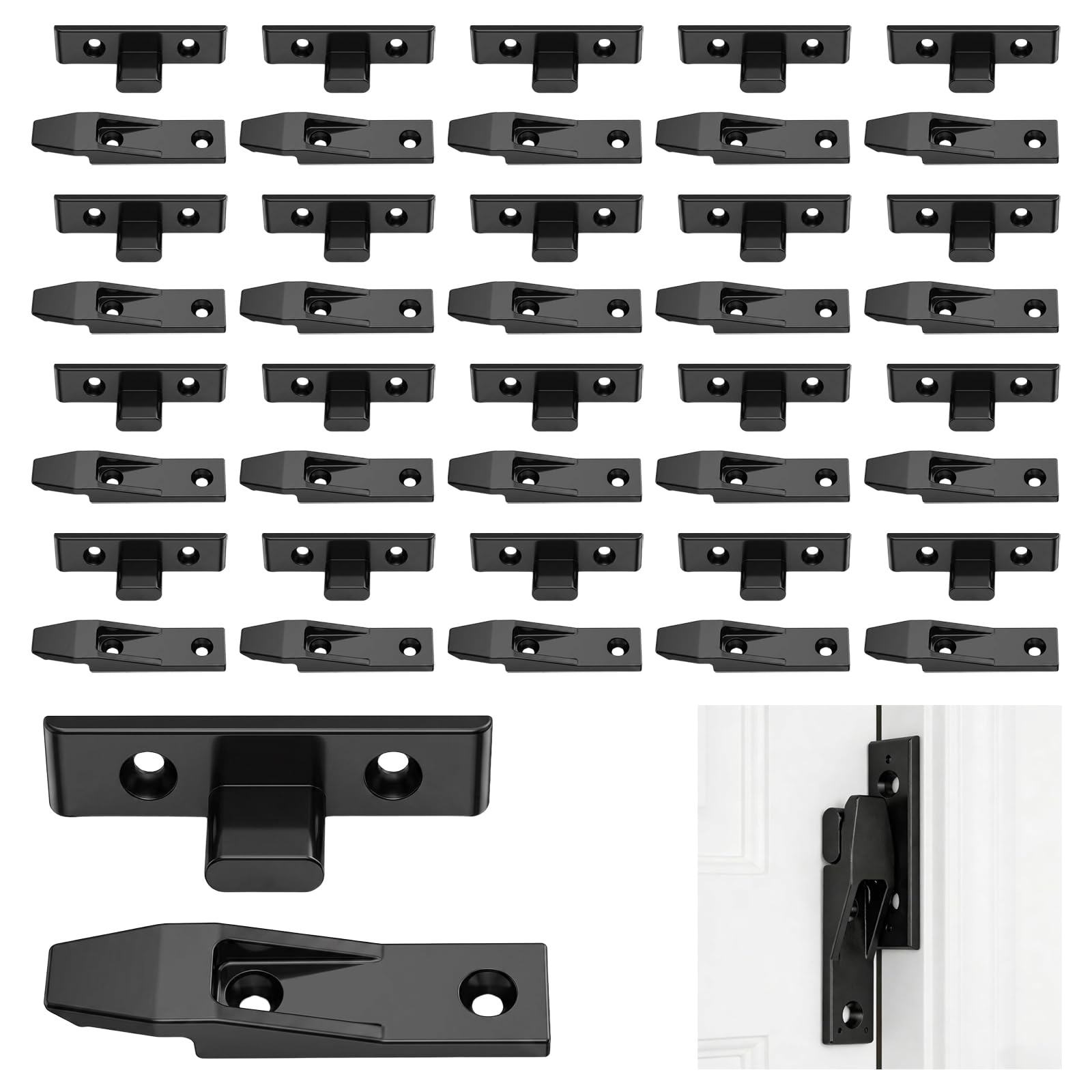 20 Pairs Drop on Hook Push in Plinth Fasteners, Bath Panel Clips Plastic Kitchen Plinth Clips Quick Fitting Kickboard Clip for Cupboard Cabinets Wardrobe Bathroom