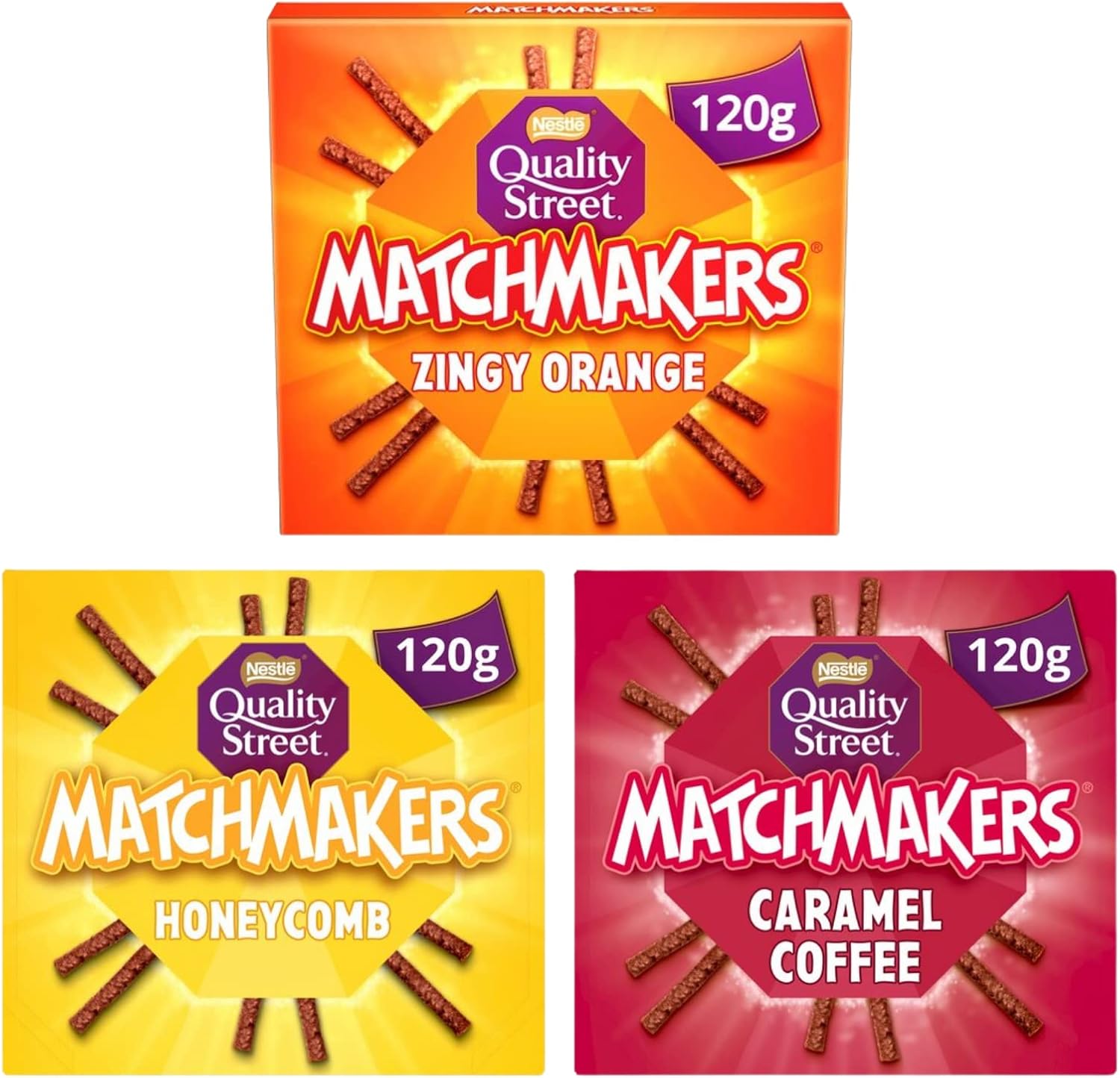 Quality Street Christmas Matchmakers Bundle Zingy Orange, and