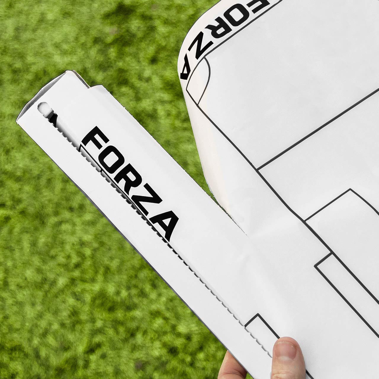 FORZA - Hoja de tácticas de fútbol adhesiva, hoja de entrenamiento no permanente, ayuda de entrenamiento adhesiva.