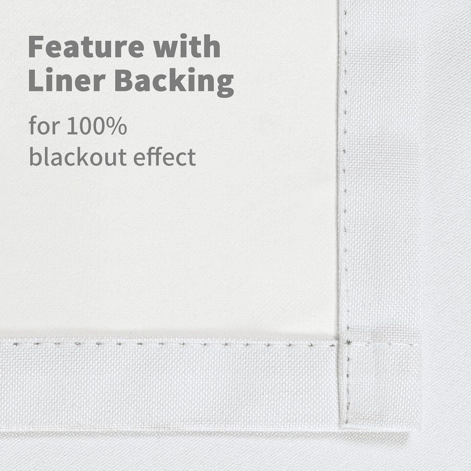 YoungsTex White Linen Blackout Curtains for Bedroom 63 Inch Length, Thermal Insulated Window Drapes Extra Wide with Grommet Full Room Darkening for Winter Living Room, 2 Panels, 60 X 63 Inch