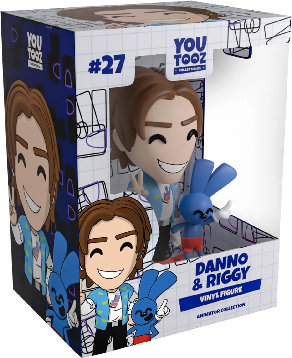 Danno & Riggy 4.7" Inch Vinyl Figure, Official Artist Collectible from The Animator Collection [Ages 15+]