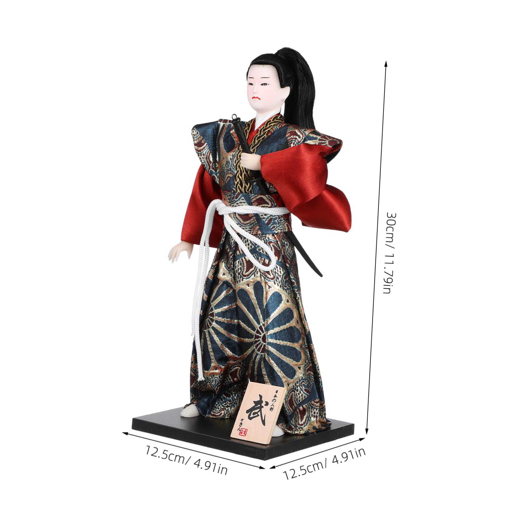 Hemobllo Samurai Japonés de Coleccionable de Guerrero Asiático Decoración Multifuncional Hogar y Oficina Cultural de Adorno de Cultura