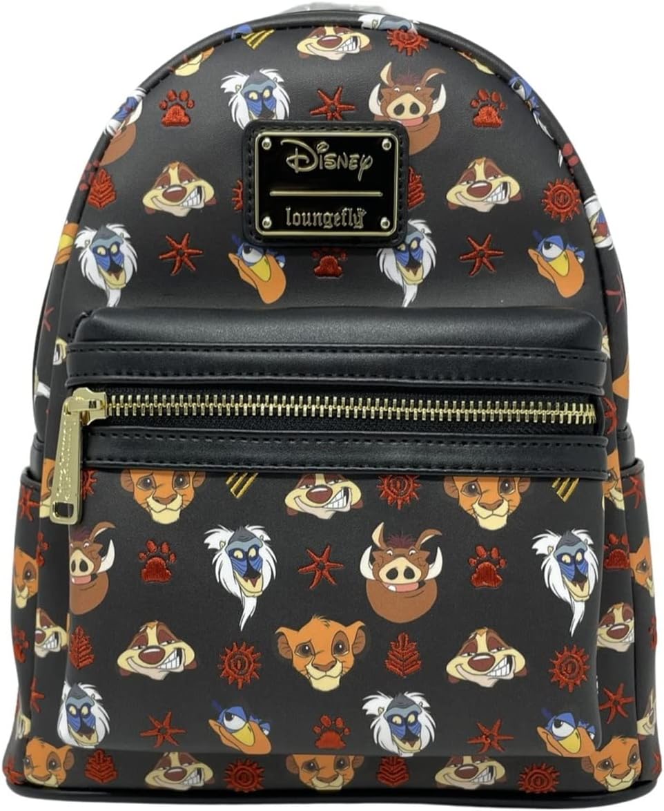 Loungefly Disney Lion King Faces Embroidered Mini Backpack Exclusive