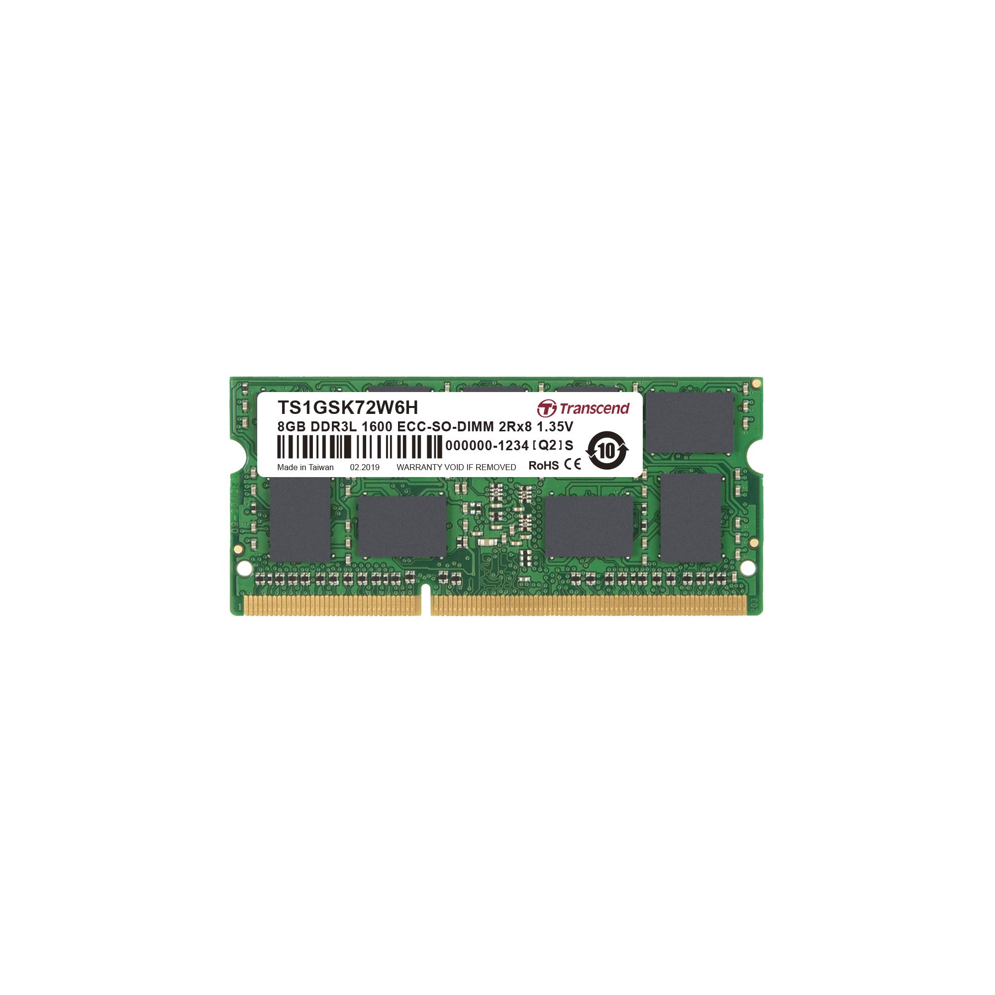 Transcend DDR3L 8 GB SO DIMM 204 PIN 1600 MHz PC3L-12800 CL11 1.35