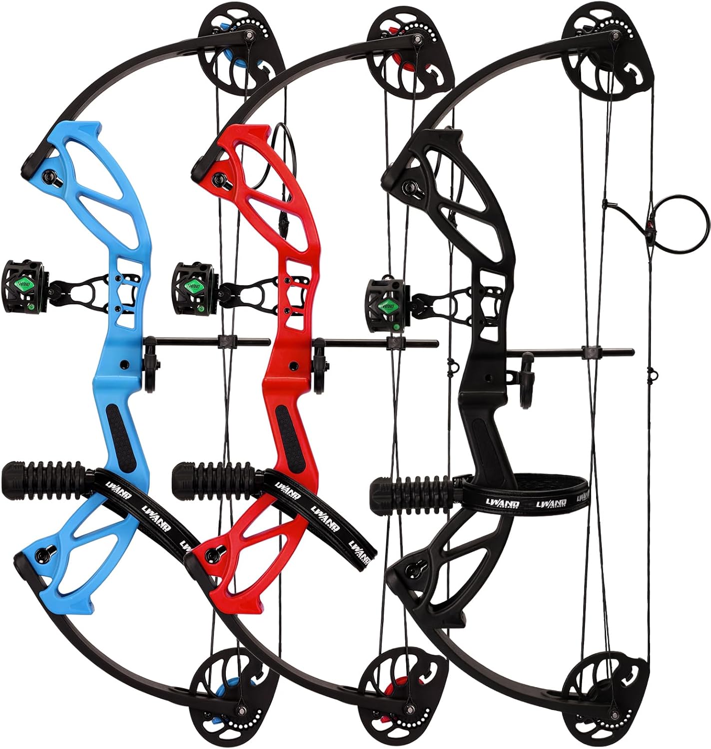 (Similar to photo)LWANO Compound Bow Set for Youth & Kids,Beginners Bow and Arrow Set,Right Handed,Draw Length 18\"-27\",10-30Lbs Draw Weight,260fps Right Hand Red Luxury set
