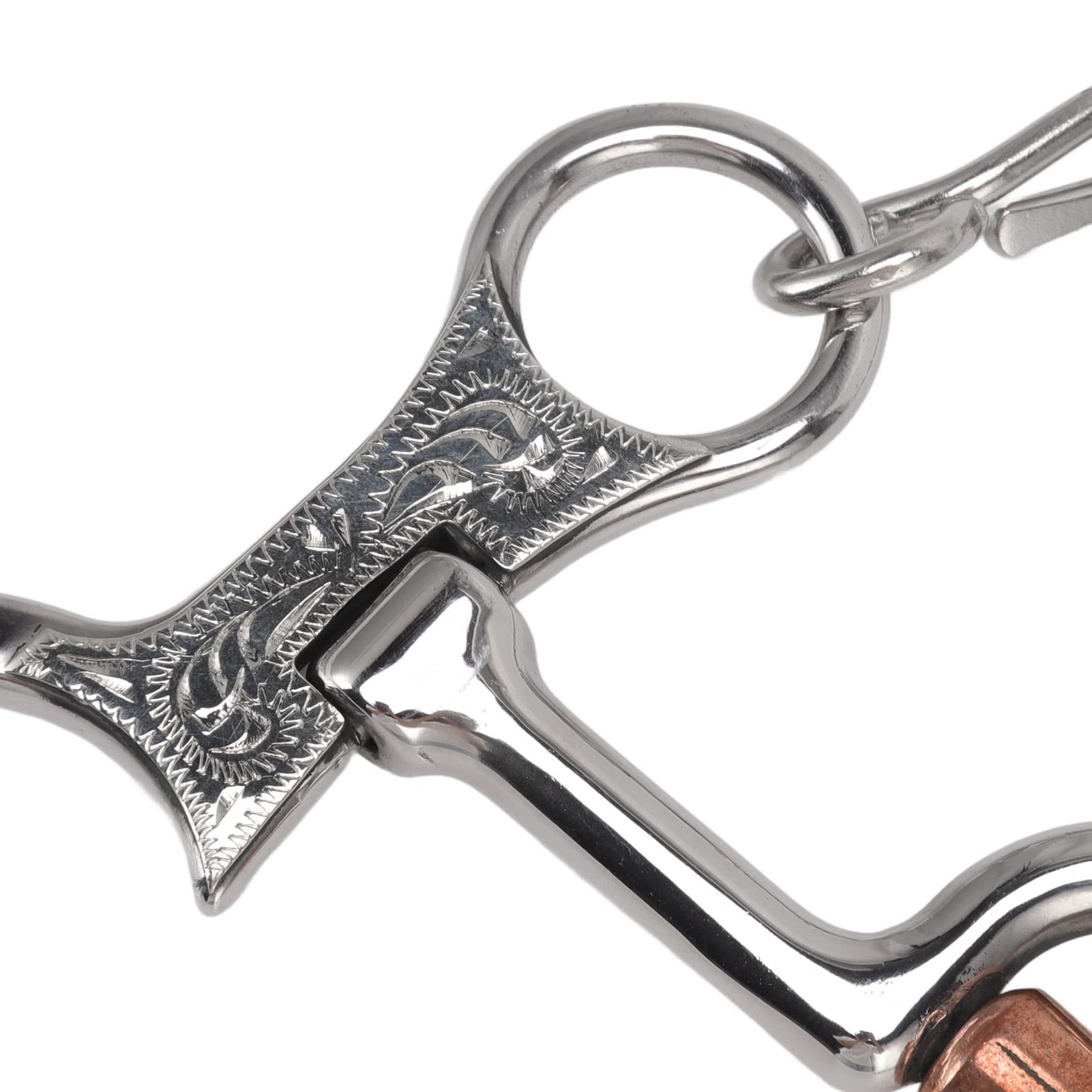 Broca de Boca de Caballo, Equipo de Entrenamiento Ecuestre Duradero de Acero Inoxidable para Control de equitación, tamaño de 120mm