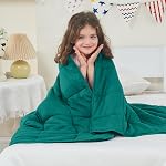 Yescool Couverture pondérée pour adultes (20 C'est vrai. 48" x 72", Gris) Couverture de refroidissement lourde pour dormir Parfaite pour 140-160 lbs, Couverture respirante de taille Twin avec perles en verre premium, lavable en machine
