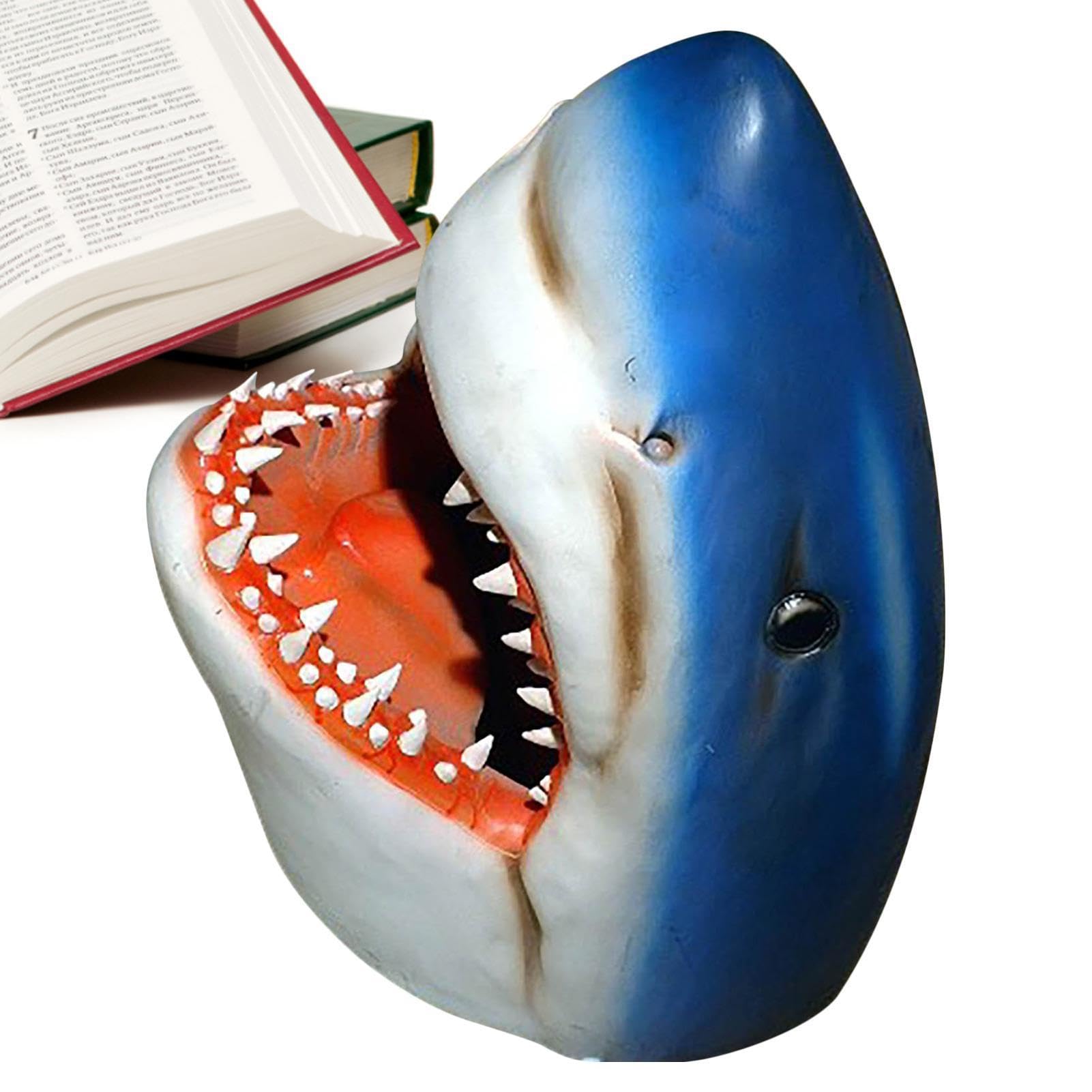 Décoration de tête de requin pour bassin et pelouse de patio