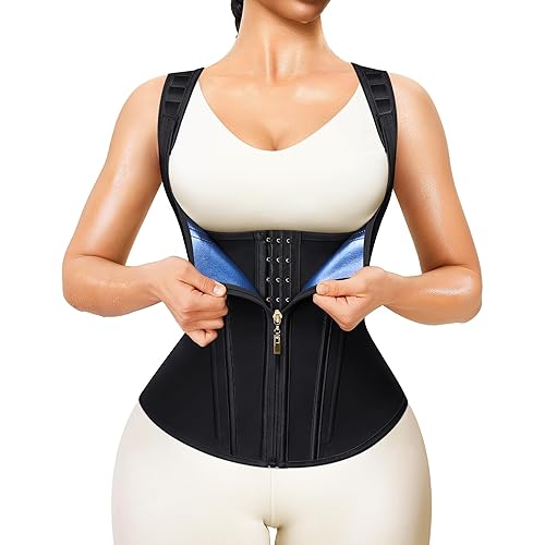 Junlan Waist Trainer for Women - Sauna Suit Sweat Vest for Working Out