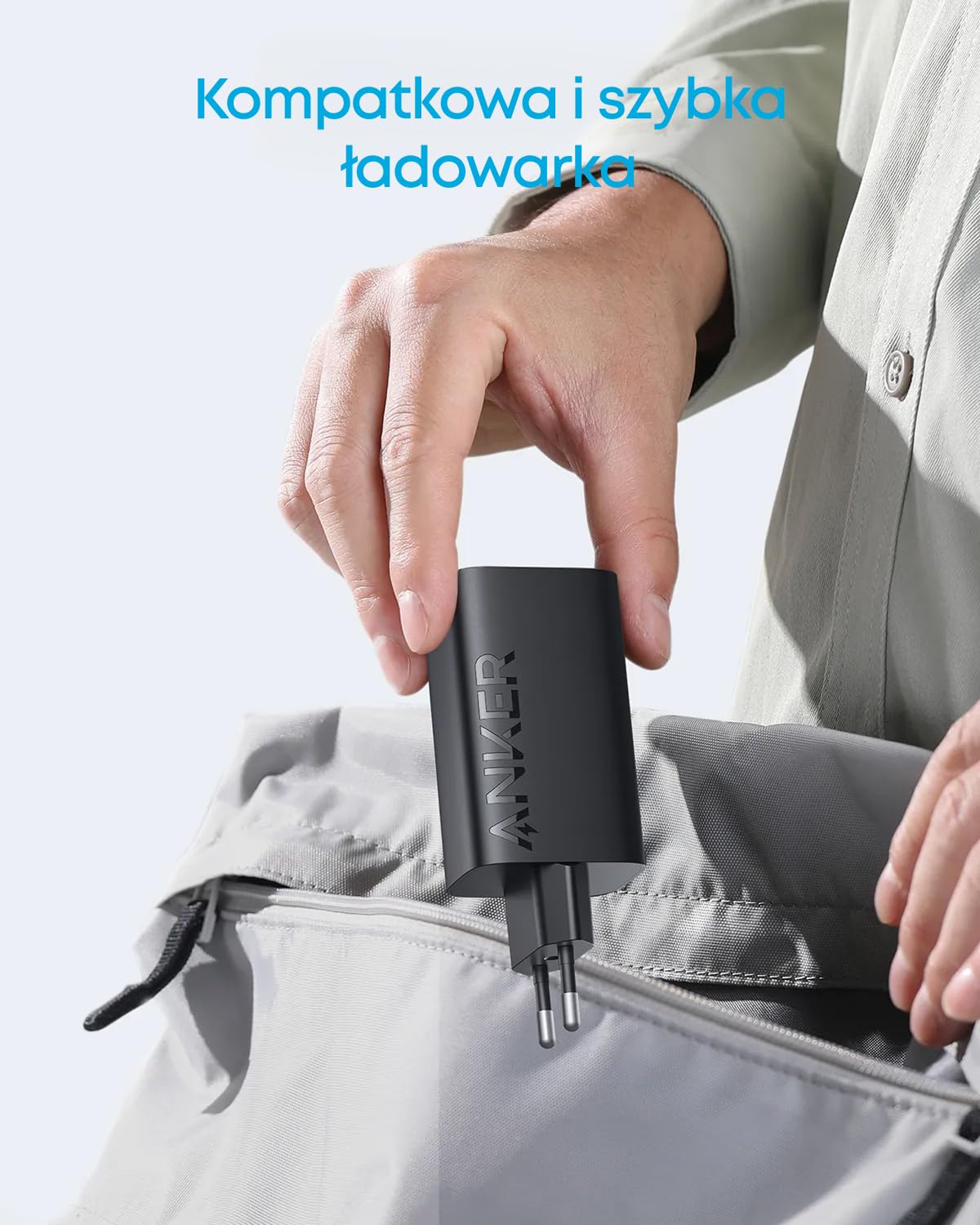 Ładowarka USB-C 67 W, Anker 335 wysokowydajny zasilacz z PIQ 3.0, 3-portowa szybka ładowarka, ładowarka PD do iPhone 16/15/14, MacBook Pro, iPad, Galaxy (kabel USB-C na USB-C w zestawie)