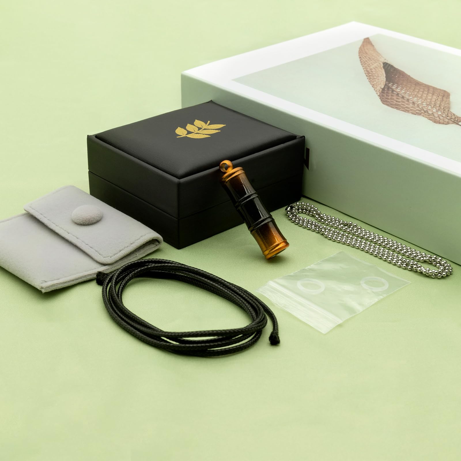 Collana da meditazione da 528 Hz, collana per respirazione, dispositivi di guarigione della frequenza, strumento di sintonizzazione della frequenza dell'amore, fischietto da 528 Hz, rilassamento