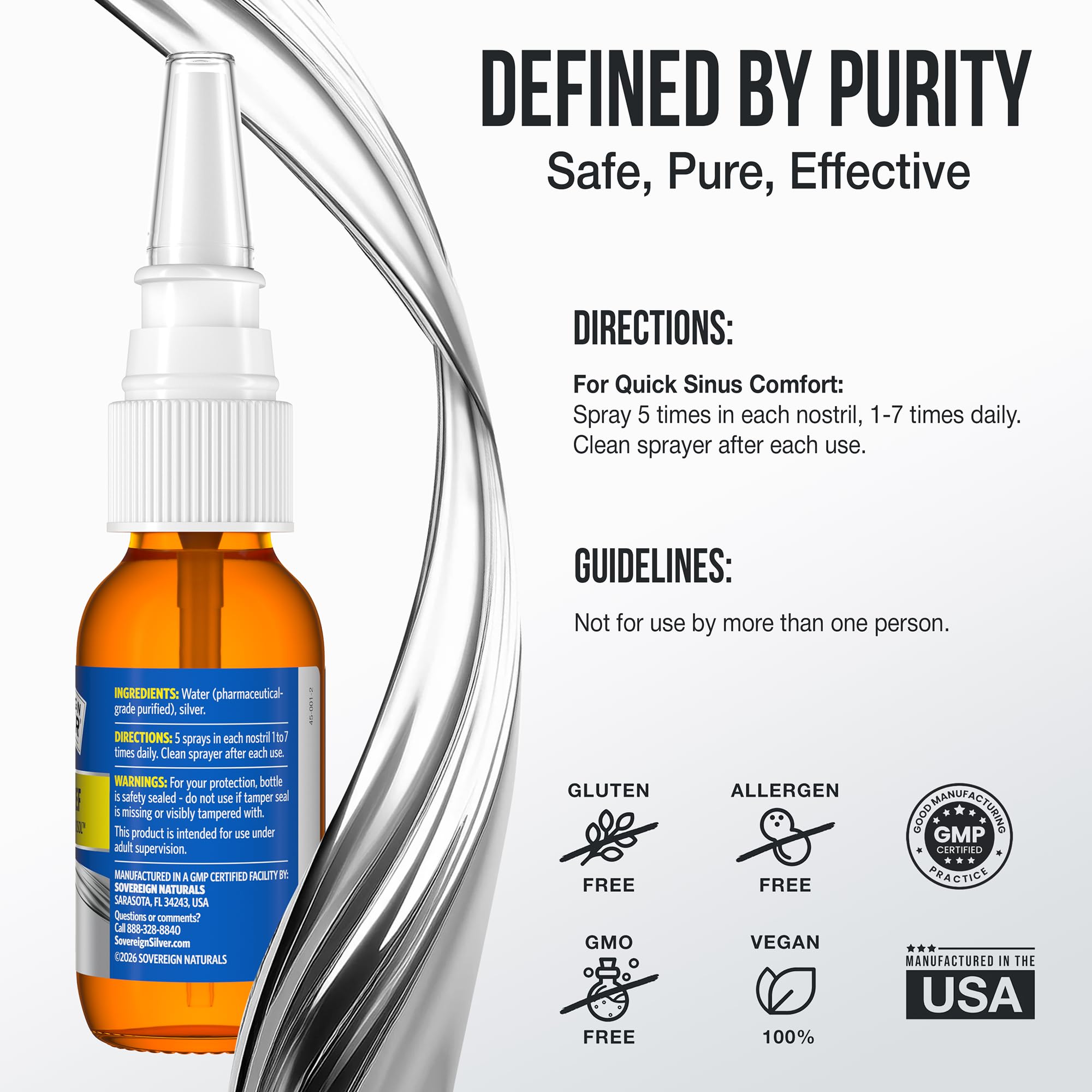 Sovereign Silver Sinus Relief Nasal Spray, 1 fl oz (30 mL) — Amazon image 4