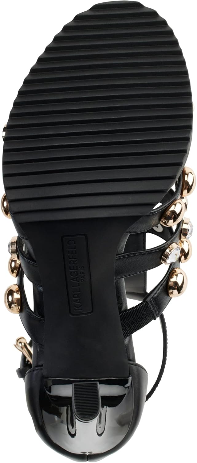 Karl Lagerfeld Paris womens Brexton T Strap Sandal - Image 4