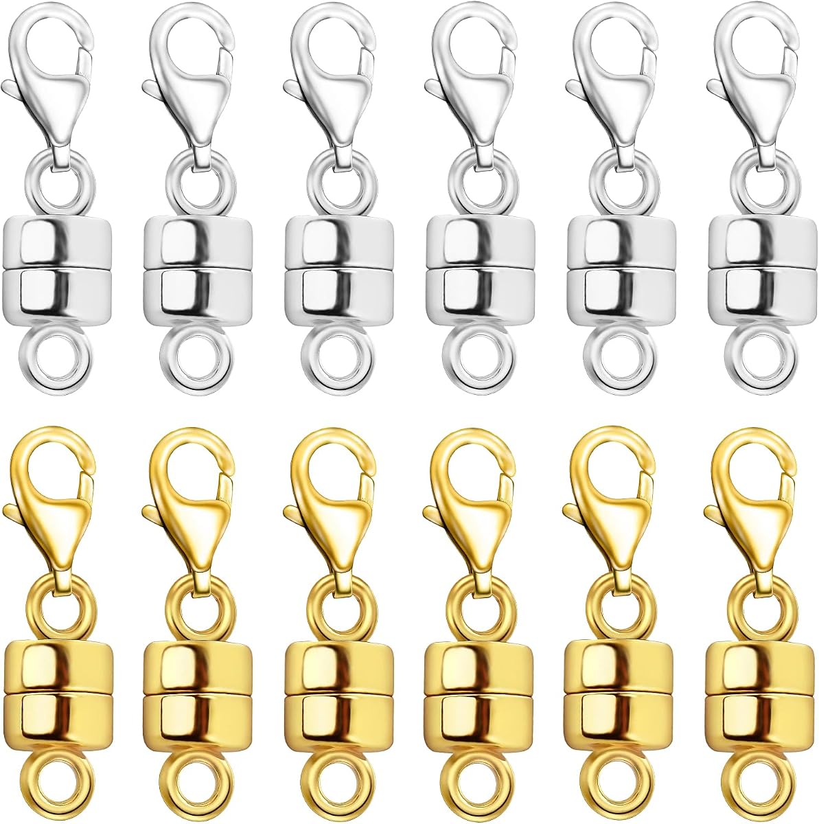 OHINGLT Magnetic Necklace Clasps and Closures with Lobster Claw Clasps