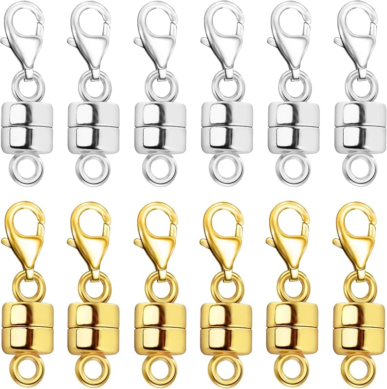 OHINGLT Magnetic Necklace Clasps and Closures with Lobster Claw Clasps