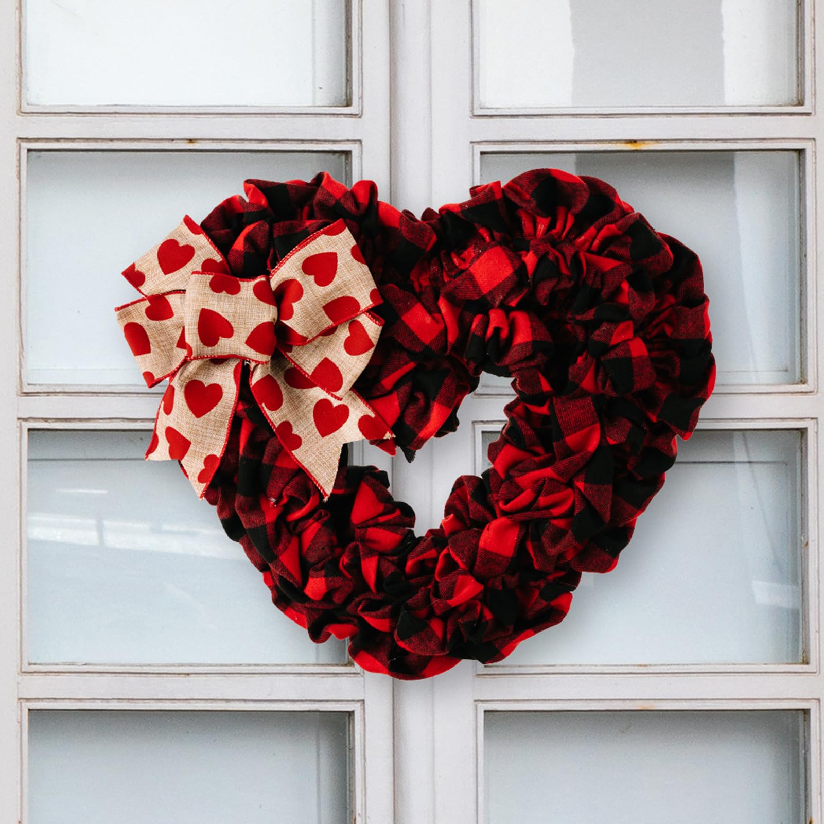 Image libre: Couronne de fleurs en forme de cœur avec texte, une carte de vœux pour la Saint-Valentin