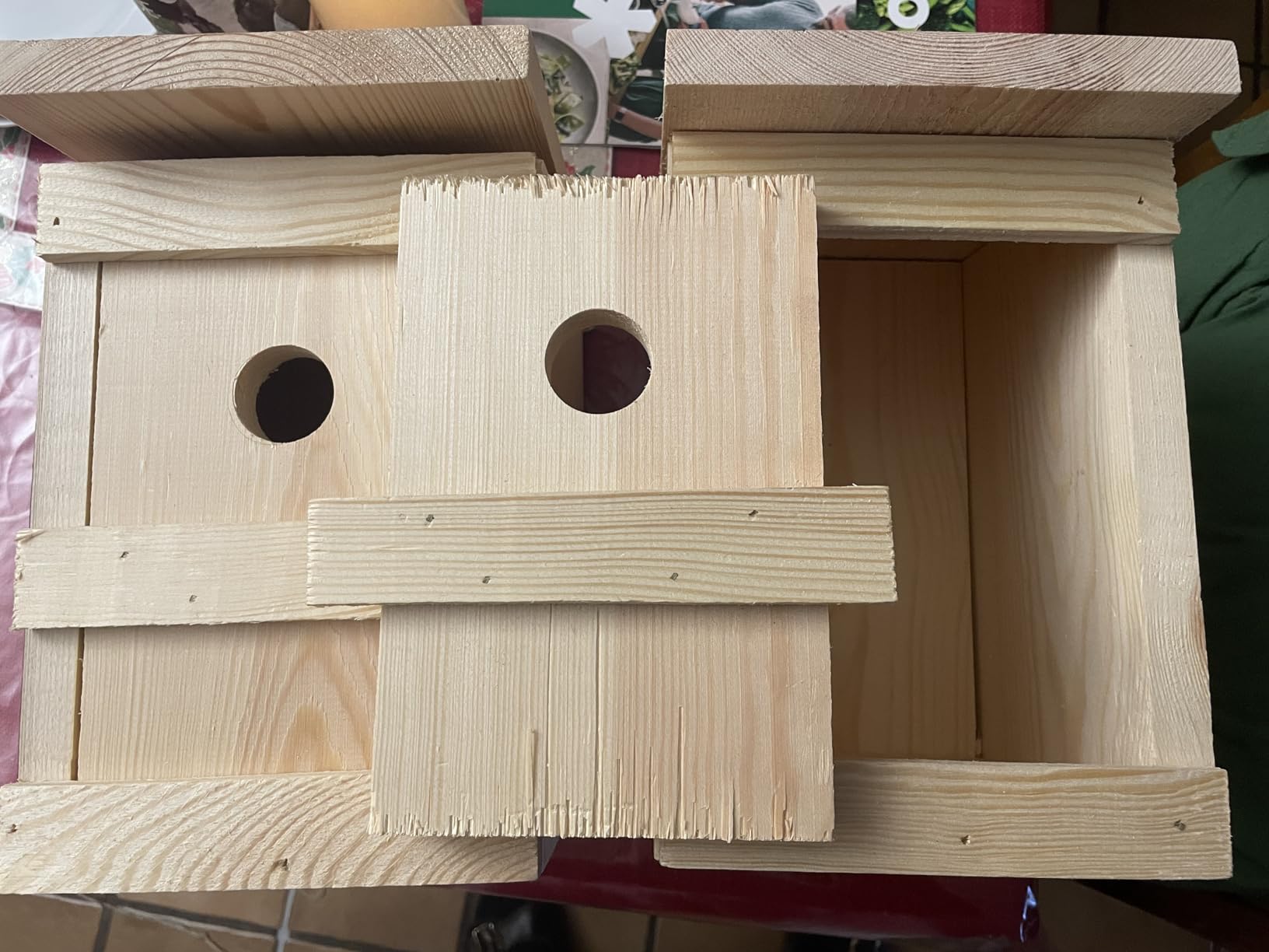 BigDean 4X Nistkasten für Meisen & Kleinvögel Vogelhaus aus