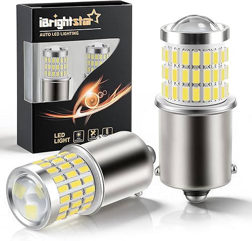 Bombillas LED, con repuestos proyector para luces traseras de apoyo o de freno, xenón blanco (6500 K) Brightstar Newest 9-30 V Super brillosas de