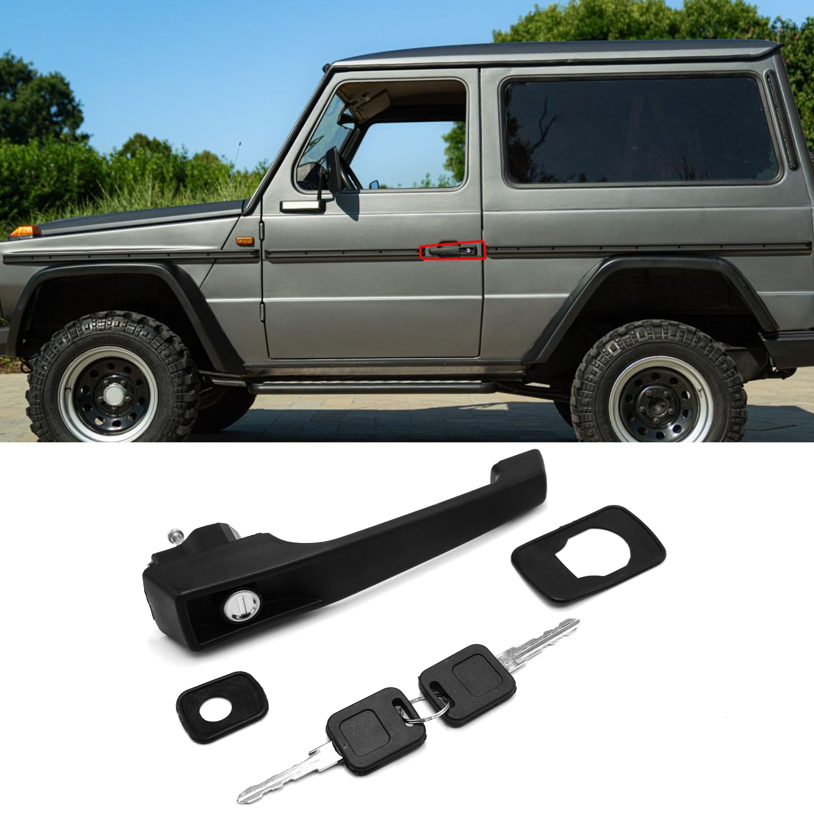 Poignée De Porte Extérieure Pour Mercedes Classe G W460 W461 W463 - Compatible T1 T2 Vario - Remplacement Gauche/Droite