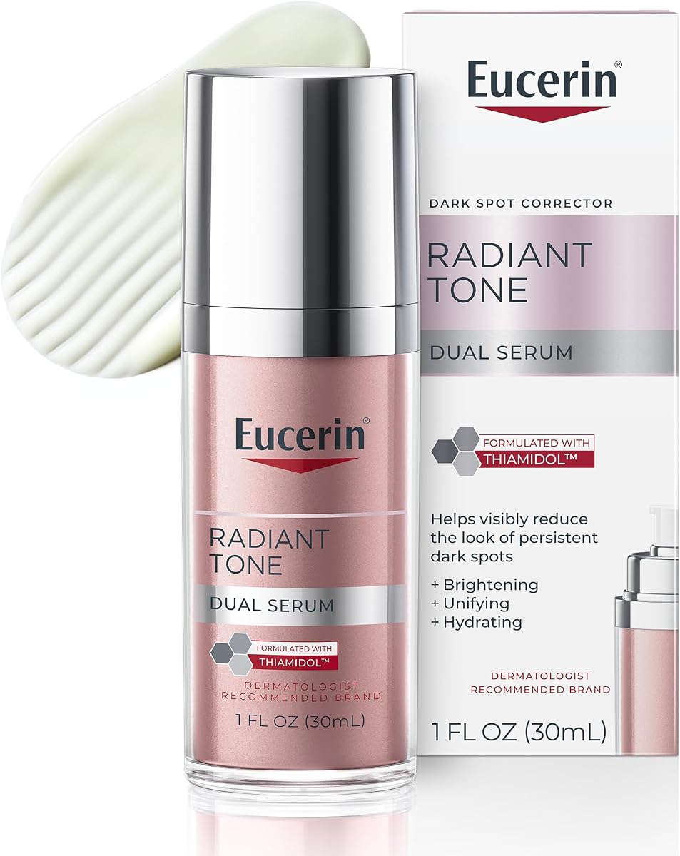 Radiant Tone Dual Serum Corrector de manchas oscuras, suero de manchas oscuras con tiamidol y ácido hialurónico, botella de 1 fl oz