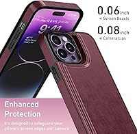 Vista 301 de LETO para iPhone 15 Pro Funda tipo cartera - Tapa tipo folio con patada - Diseños de moda - Tarjetero - Funda protectora para mujeres y niñas - 6.1