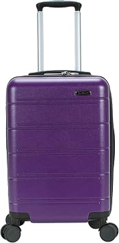 Rockland Tahoe Hardside 20" Expandable Spinner Wheel Carry-on, Purple