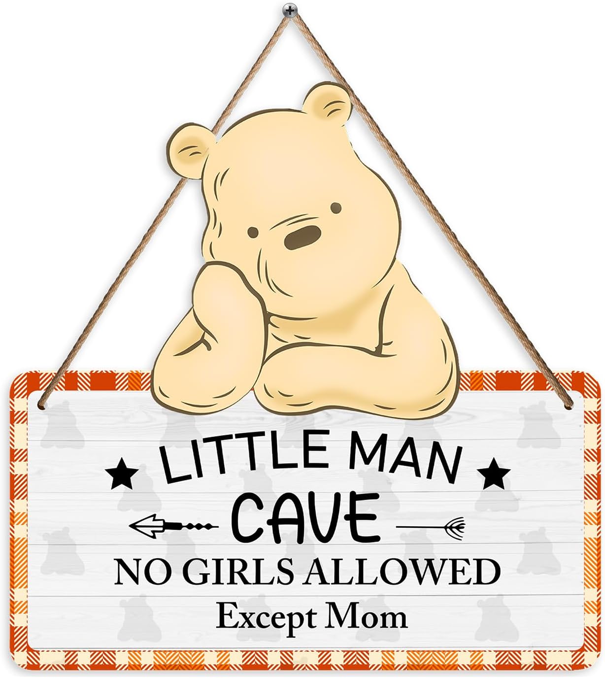 Winnie Baby Stuff-Baby Bedroom Decor-Pooh Baby Nursery Decor-Girl Room Deor-Winnie Wall Decor-Little Man Cave Sign-Girl Room Decorations