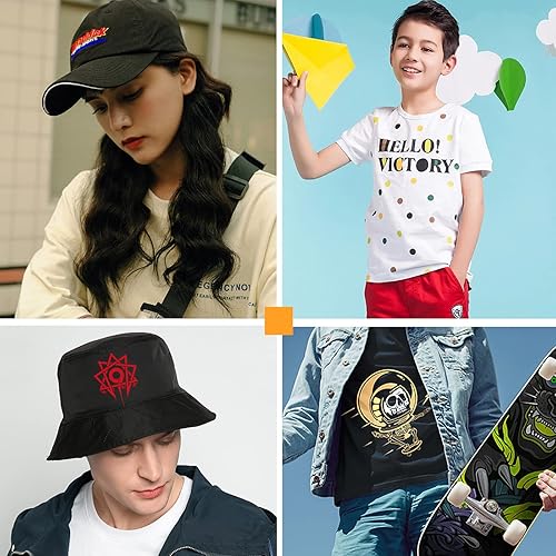 Miniatura 7 de Rollo de vinilo de transferencia de calor rojo de hierro en vinilo 100.1 x 7.5ft TUMIYA HTV para camiseta adhesivo brillante HTV vinilo (rojo)