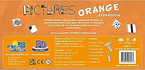 Miniatura 3 de Rio Grande Games: Expansión de Pictures Orange - Expansión del juego familiar a imágenes - Edades 14+, 3-5 jugadores, 30 minutos de juego