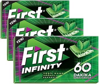 First Infinity 60 DK Ye il Nane Aromal   ekersiz Sak z 27 gr 3 paketi