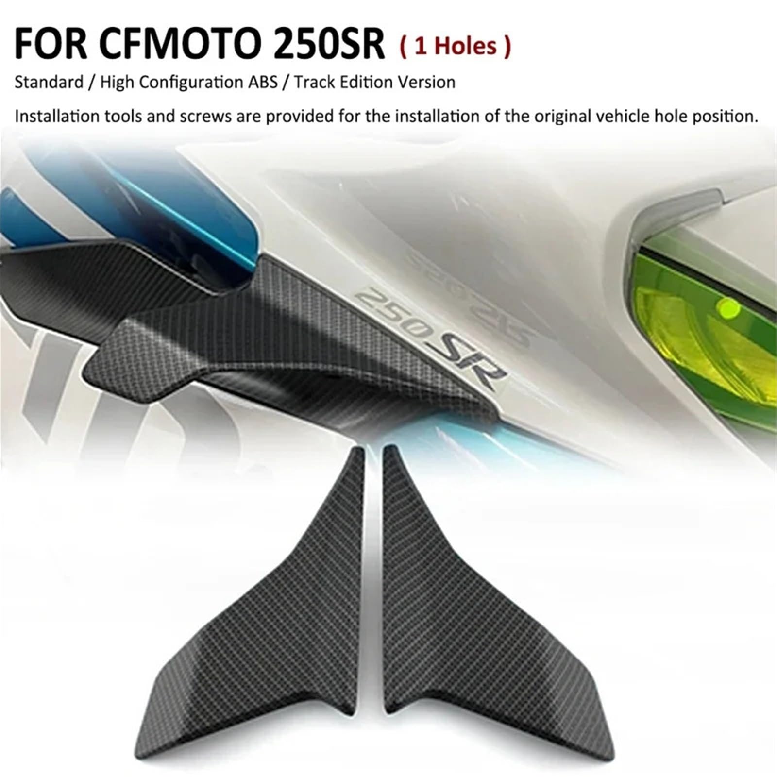 Rear Fairing Seat Cowl Do CF250SR CF 250SR 250 SR Side Naked | Fairing Tail Cover Downforce Spoilers Fixed Boczny panel owiewki motocykla