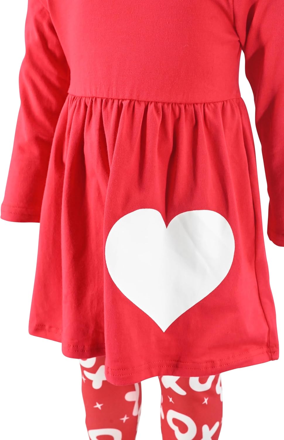 Unique Baby Girls Kids Toddler 3pc Outfit Set Long Sleeve Stretch Tunic Top Leggings and Scarf